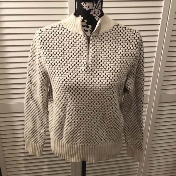 Banana Republic Wool Quarter Zip Sweater Medium - Picture 6 of 7